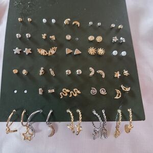 Wild Fable Gold and Silver Earring Set See Details